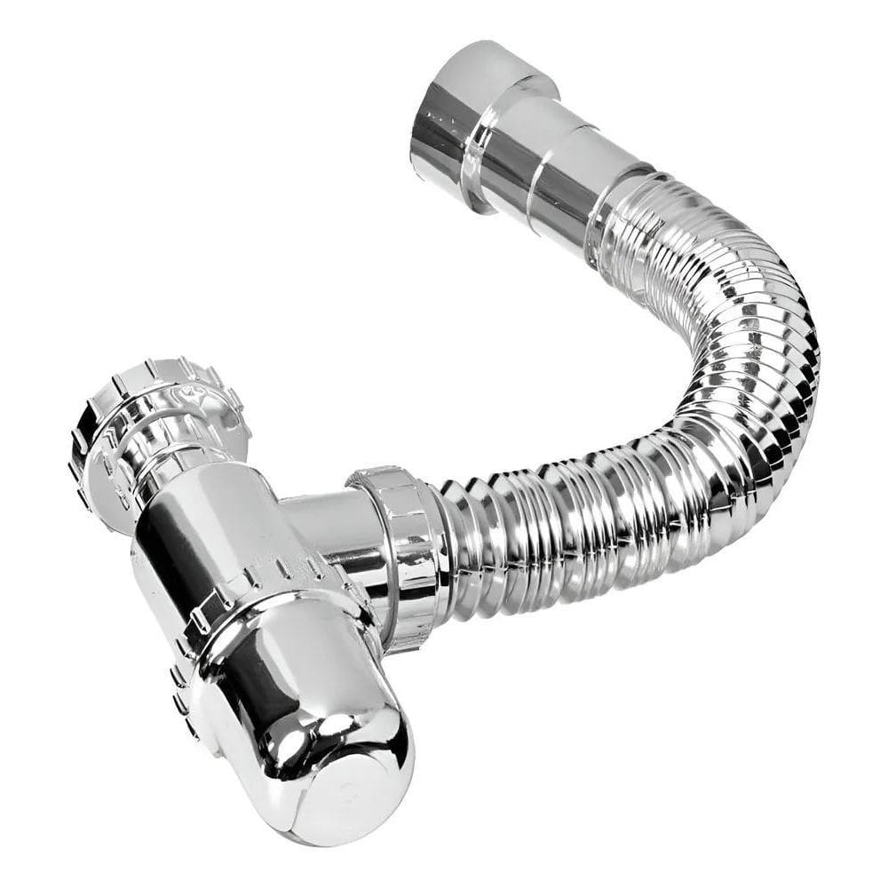 Sifão Copo Sanfonado Universal Flexíve Metalizado