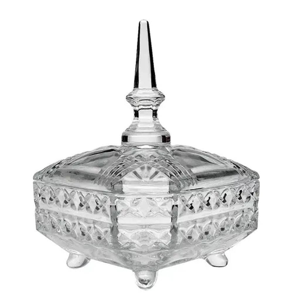 Bomboniere Vidro Tenerife Luxo 760Ml Para Balas E Bombons