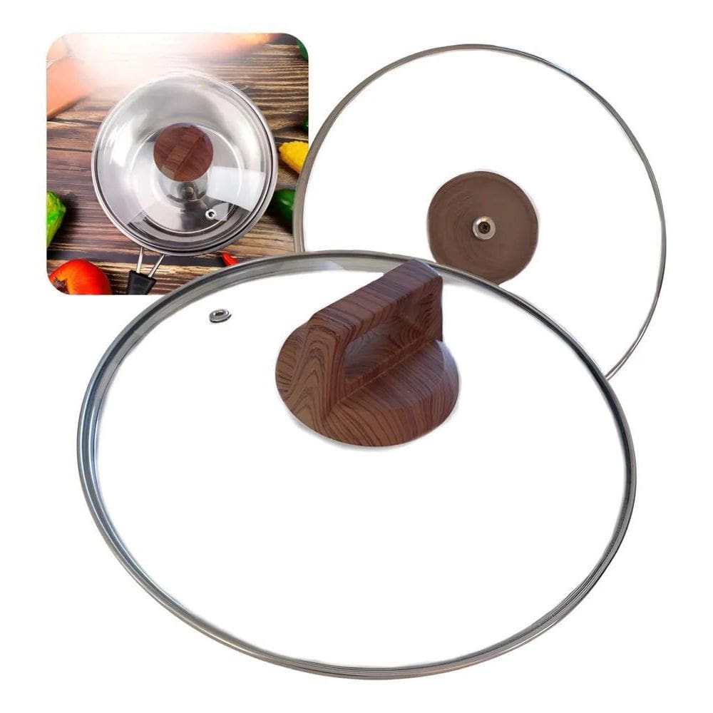 Tampa De Vidro Temperado 24 Cm Panela Frigideira Caçarola