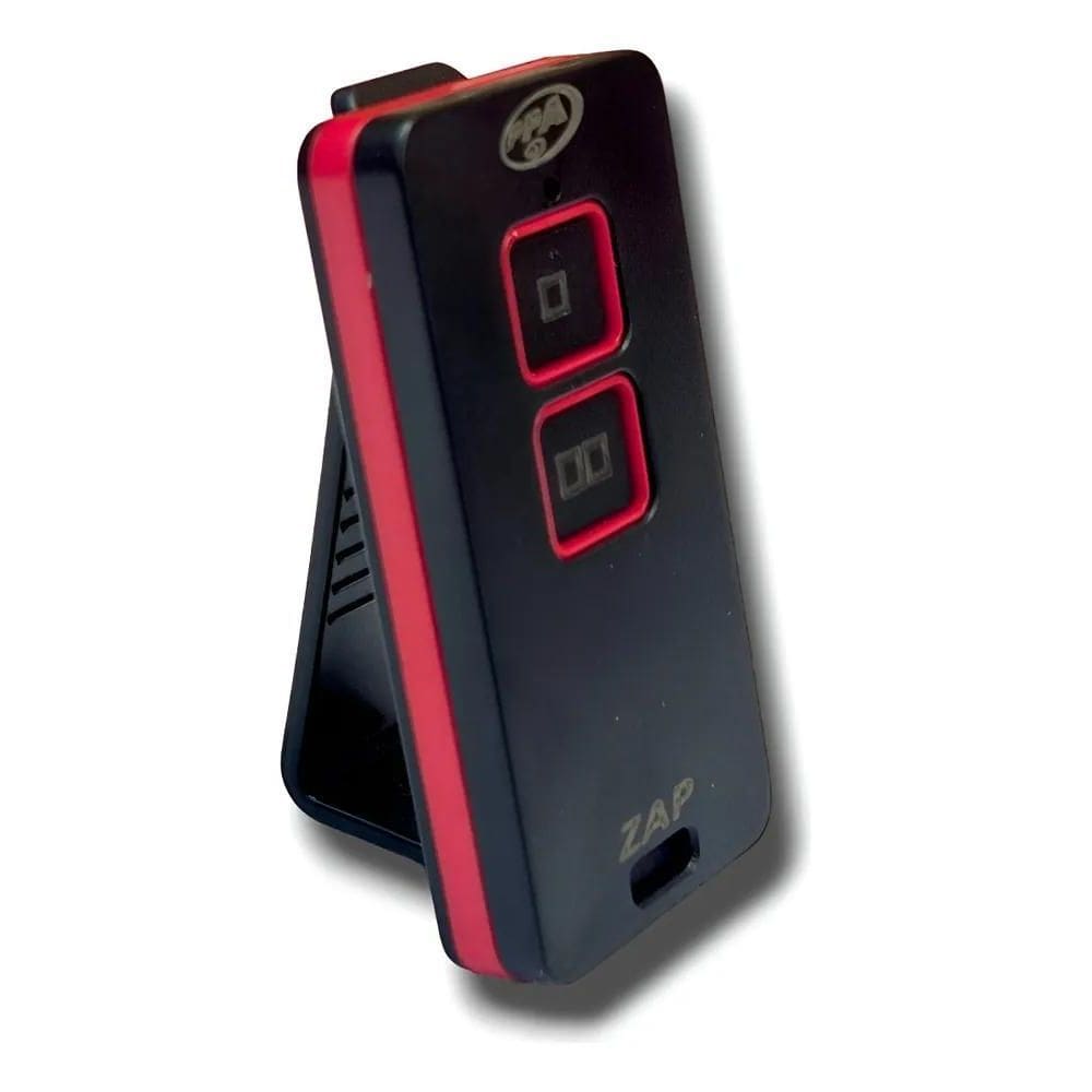 04 Unid. Controle Portão Cerca 433Mhz Ppa Preto/Vermelho