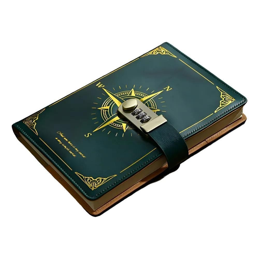 Caderno Diário Com Cadeado Segredo Lock Fechadura Senha Ver