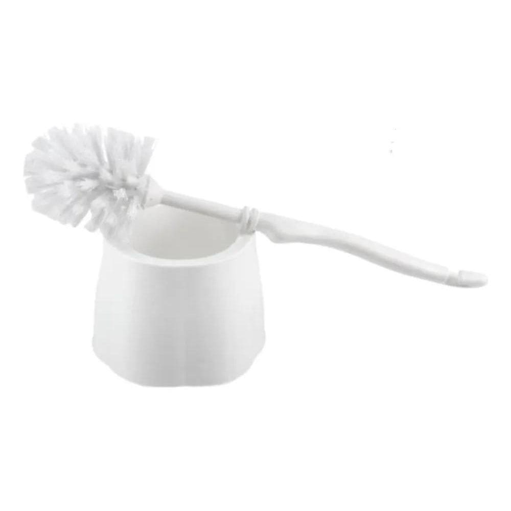 Escova De Limpar Vaso Sanitário Privada Banheiro - Cor Branc