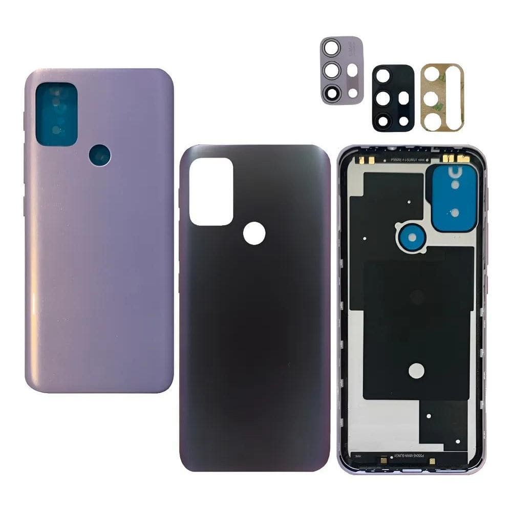 Tampa Traseira Fundo Botoes Lente Compativel Moto G Dark Pri