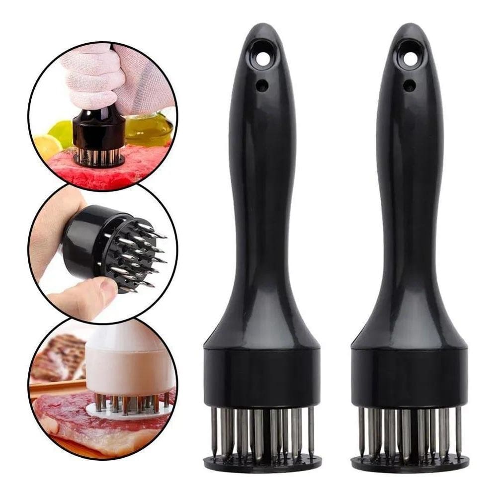 2X Amaciador Batedor Carne Inox 19Cm Clink Ck5383