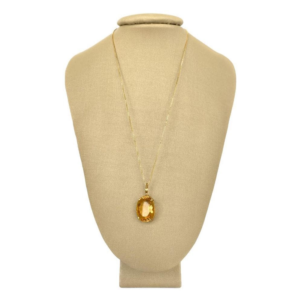 Colar Prata 925 + Ouro Citrino Incrível - P Vecchio