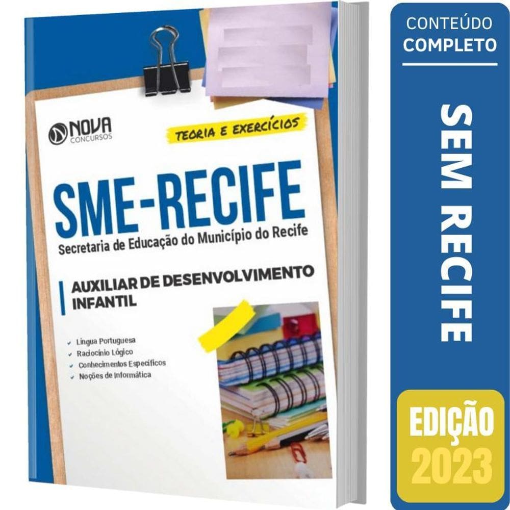 Apostila Sme Recife - Auxiliar Desenvolvimento Infantil