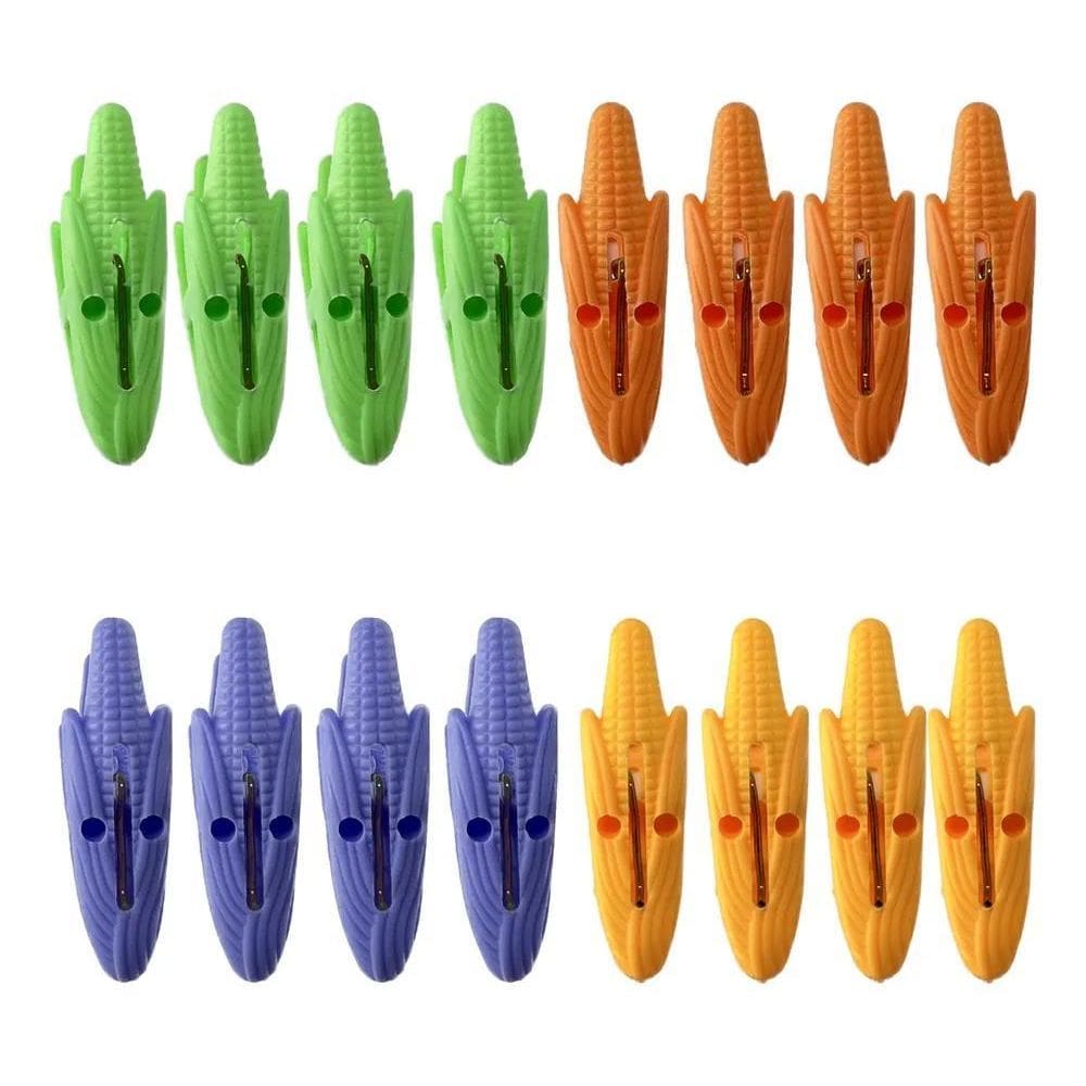 Prendedor De Alimentos Pregador Roupas Milho Plástico 16 Uni