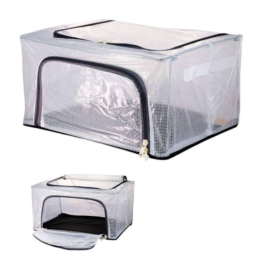 Caixa Organizadora Multiuso 100 Litros 59X41X39Cm Empilhável