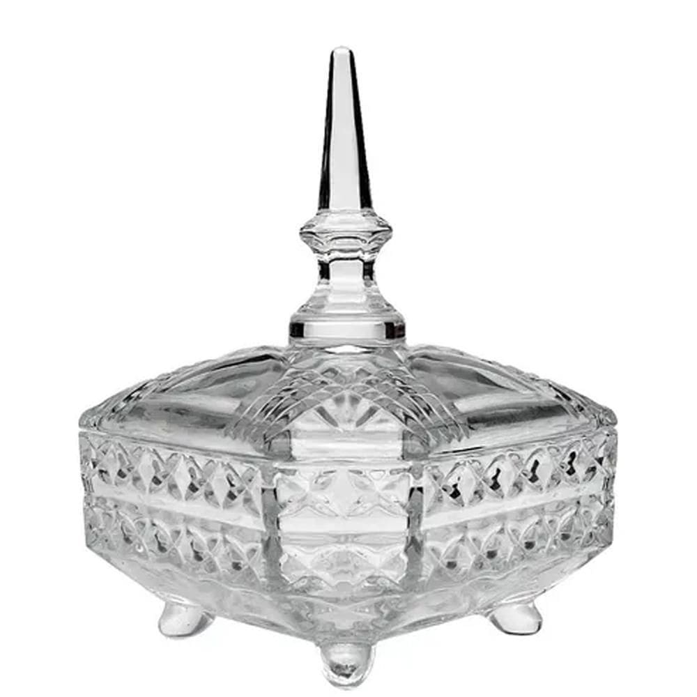 Bomboniere Vidro Tenerife Luxo 760Ml Para Balas E Bombons