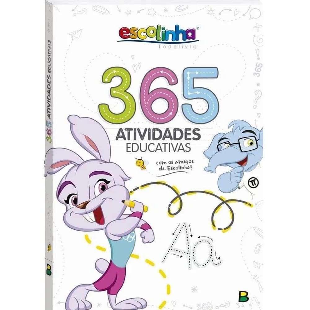 Livro Infantil Com 365 Atividades Educativas Escolinha Todol