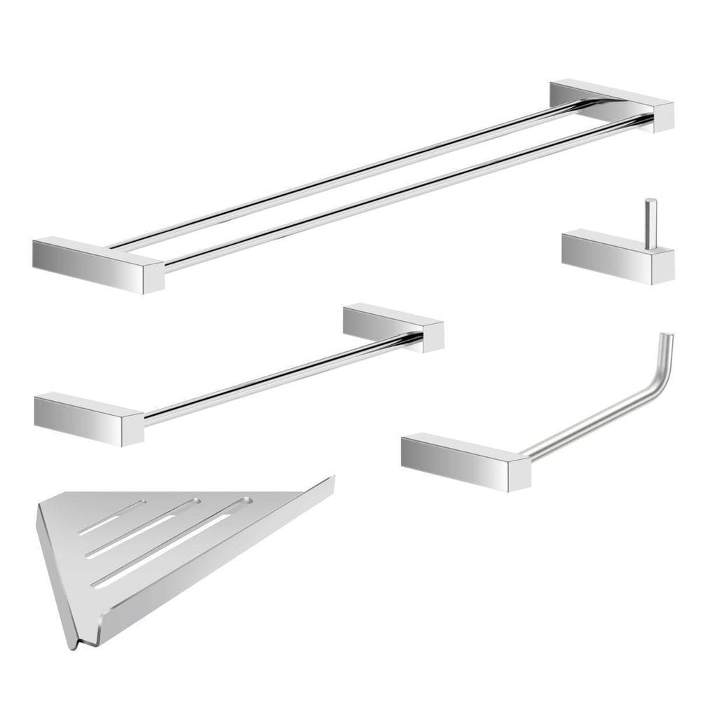 Kit Acessórios Para Banheiro 5 Peças Escovado 2160Tr