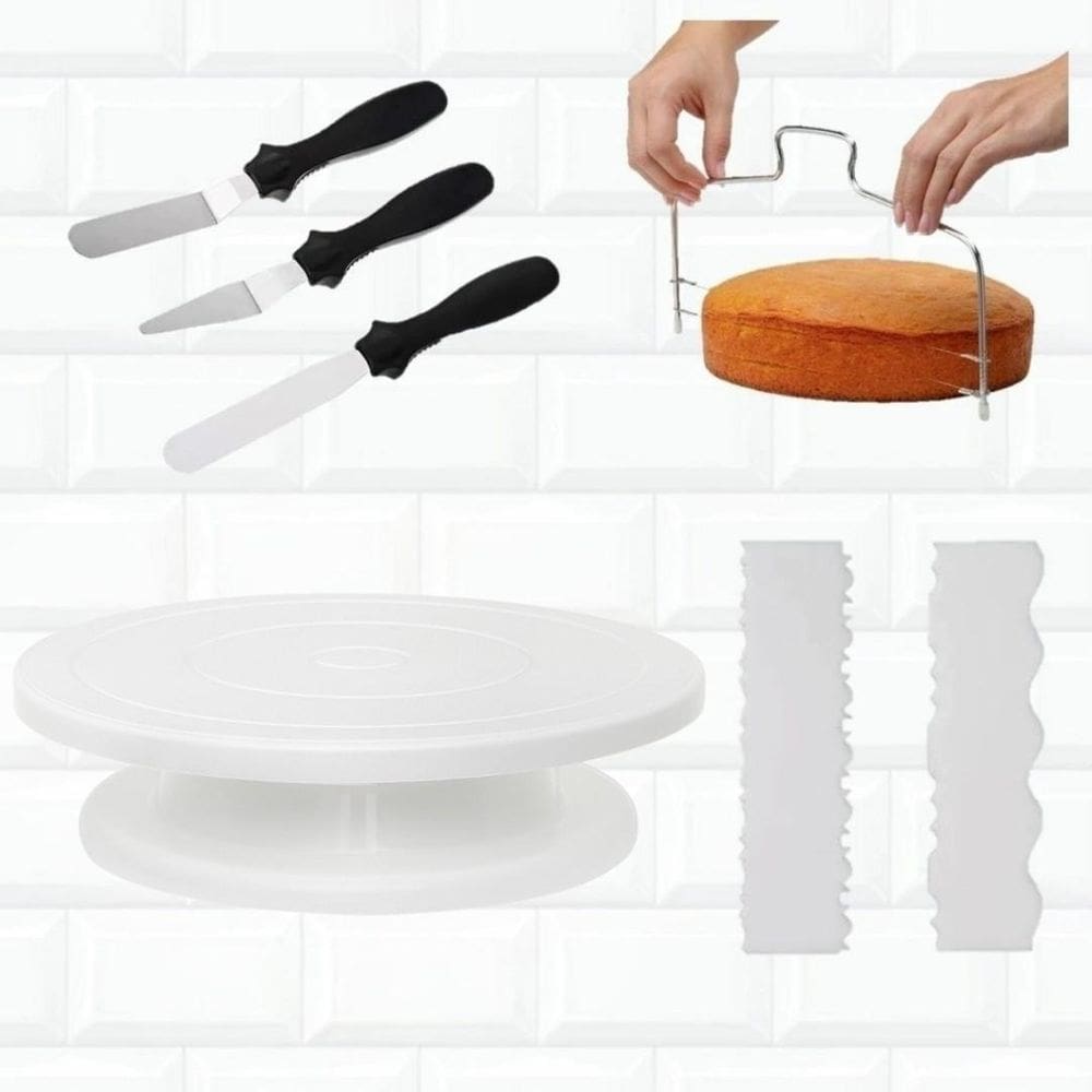 Kit Confeitaria Bailarina Nivelador Espátulas