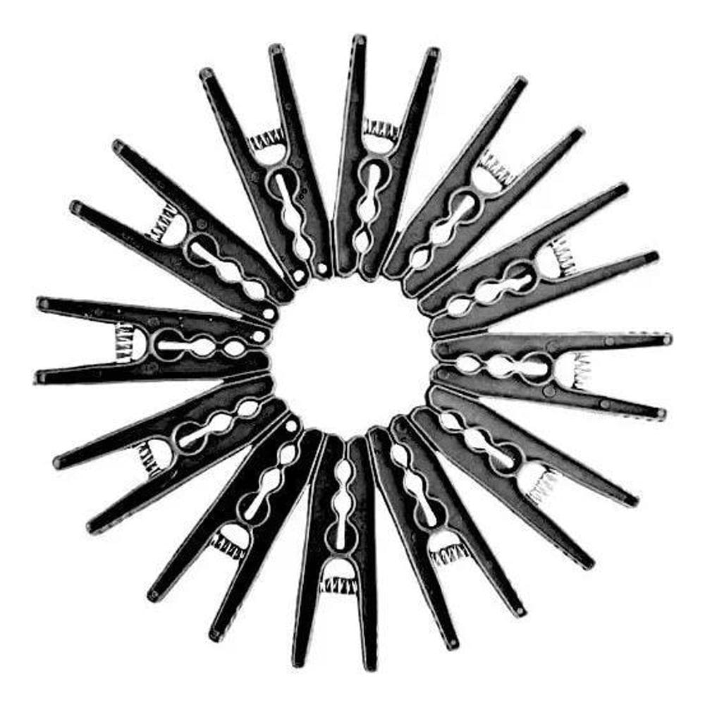 3X 12 Prendedores De Roupa Grande Pregador Resistente Plásti