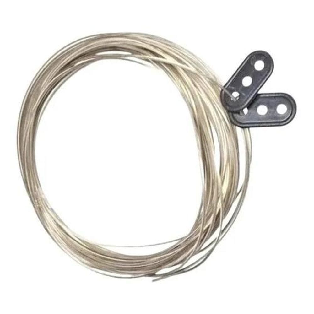 10X Varal Cabo Aço Encapado Resistente Roupa Corda 20 Metro