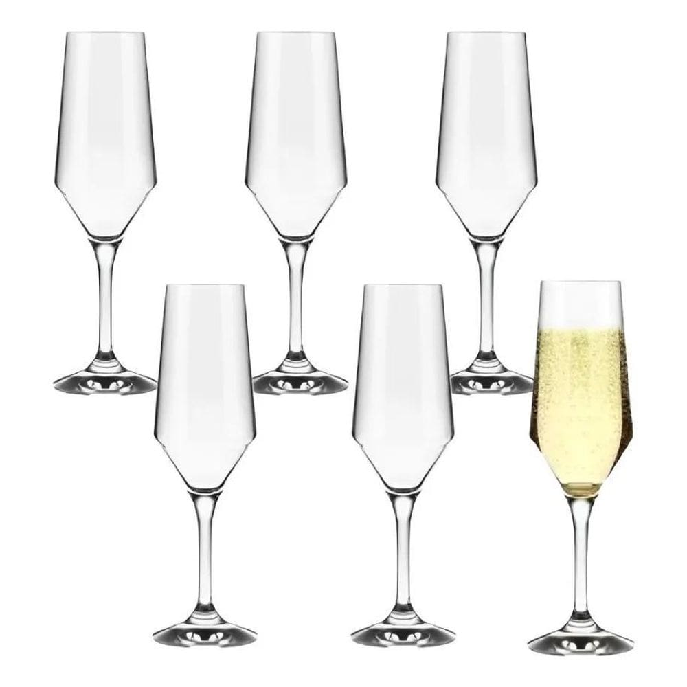 Jogo 6 Taças De Cristal Sm Buffet 186Ml 6 Unidades - Nadir