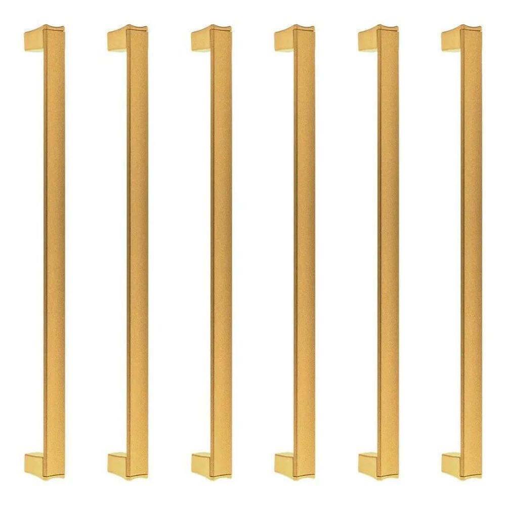 6 Puxadores Porta Guarda Roupa Escritório Gaveta 256Mm Sp Ou