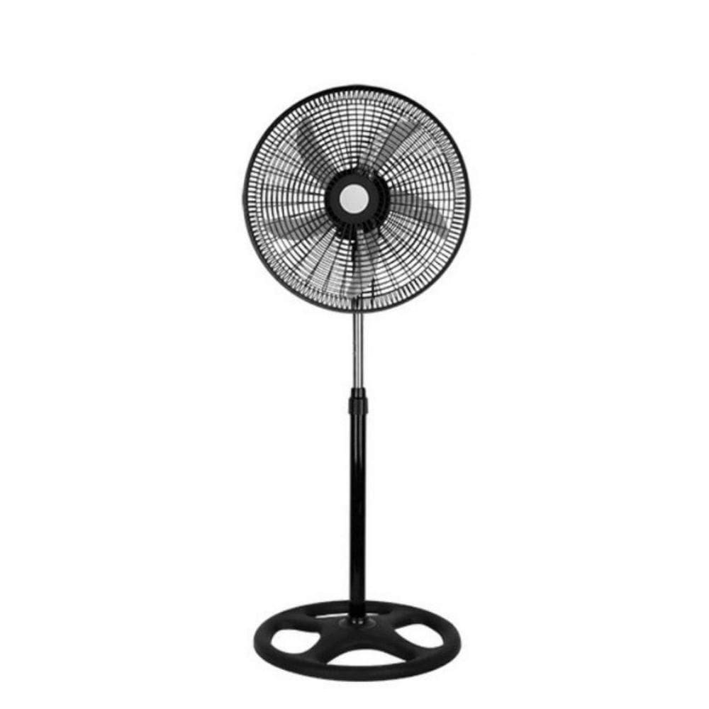 Ventilador De Chão Pedestal Premium 60w Grade De 50 Cm Preto 110V