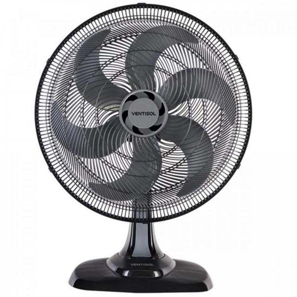 Ventilador De Mesa Ventisol Turbo 6 50cm Preto 110V