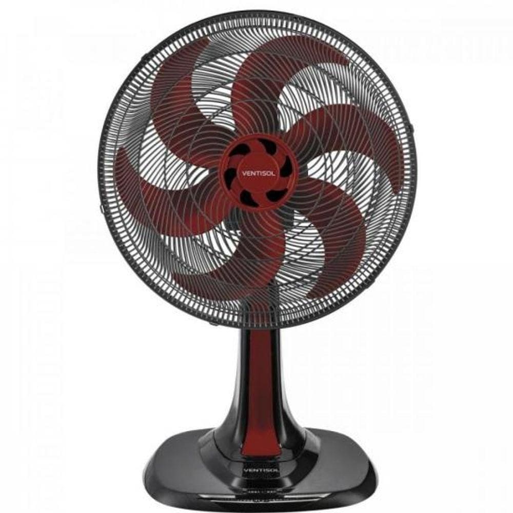 Ventilador De Mesa Ventisol Turbo 6 30cm Vermelho 110V