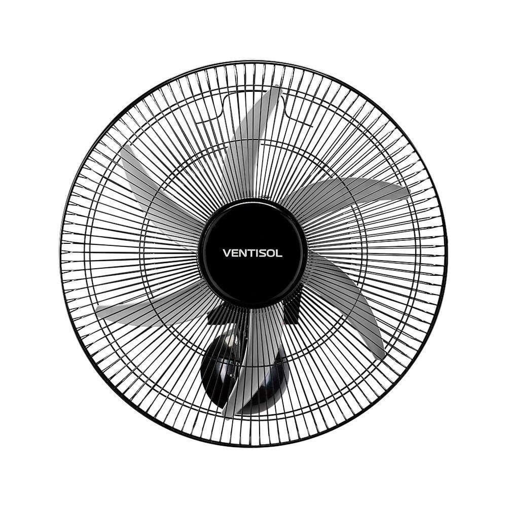 Ventilador Steel Oscilante Parede 50cm Ch Hh Ventisol Preto 220V