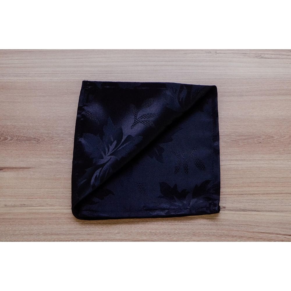 Kit 24 Guardanapo Jacquard Preto Festa Acabamento Bainha