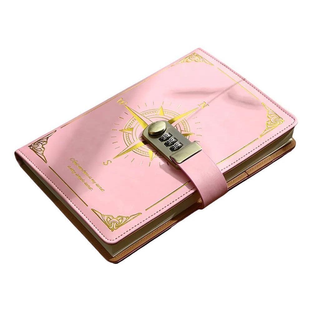 Caderno Diário Com Cadeado Segredo Lock Fechadura Senha M Ro