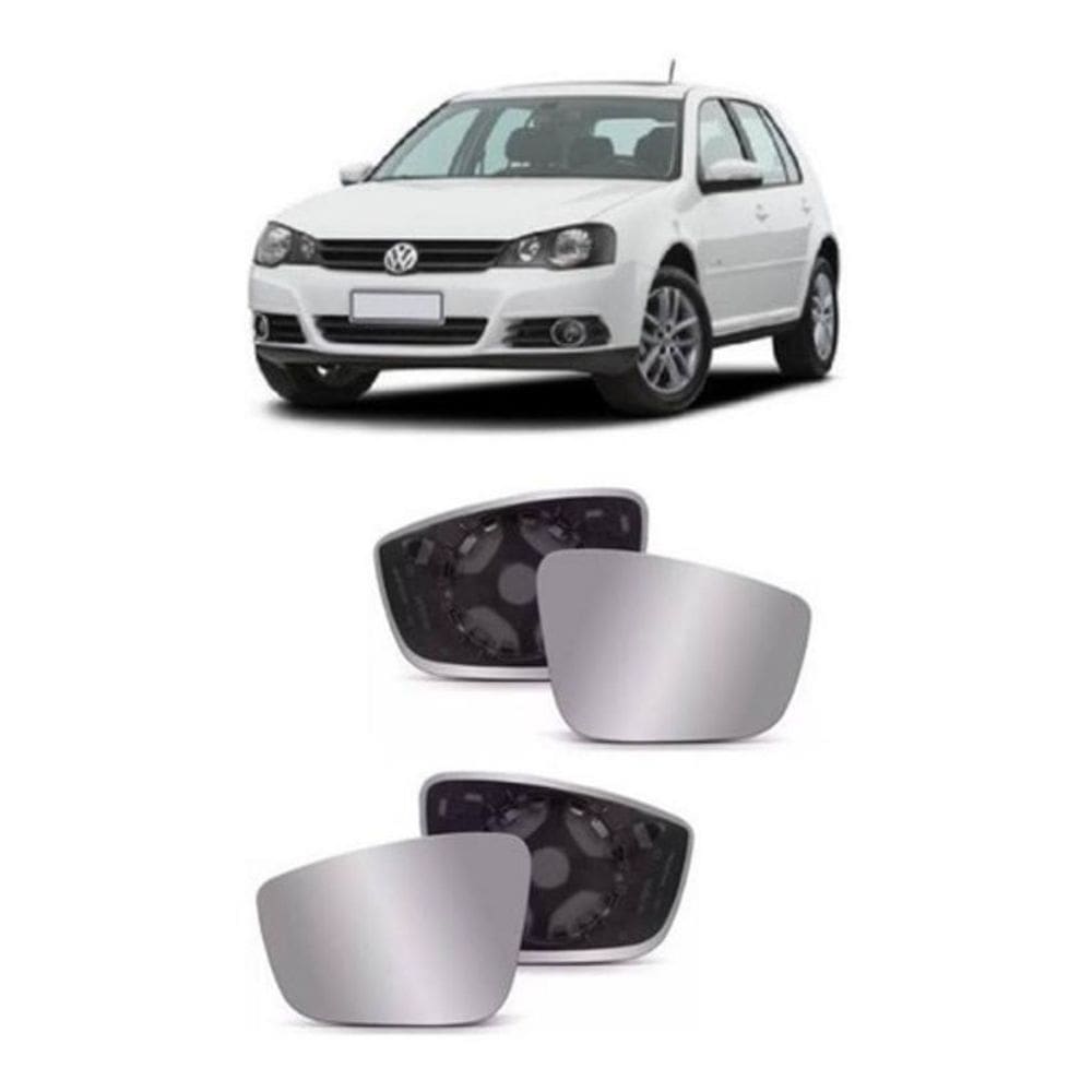 Par Lente Espelho Retrovisor Golf 2014
