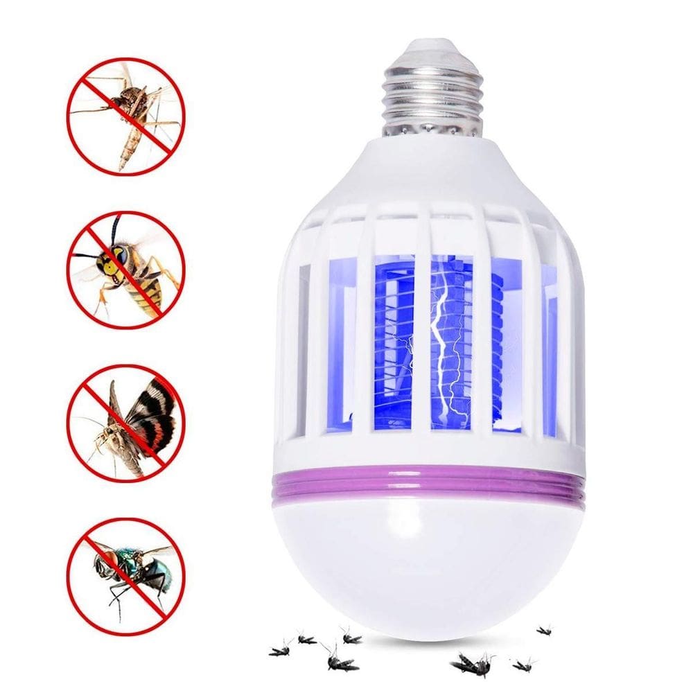 Luminária Led Mata Mosquitos Pernilongos Armadilha Uv