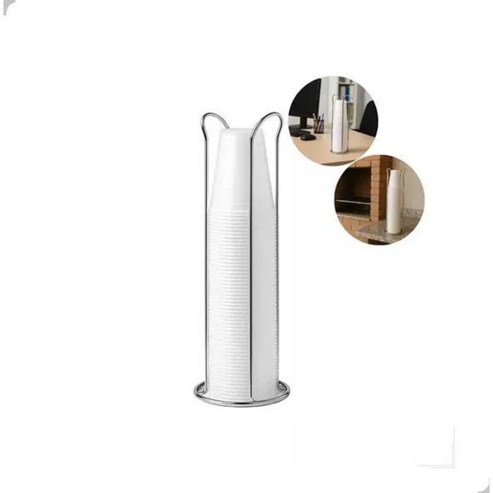 10X Suporte Organizador Porta Copos Descartáveis Água 200Ml