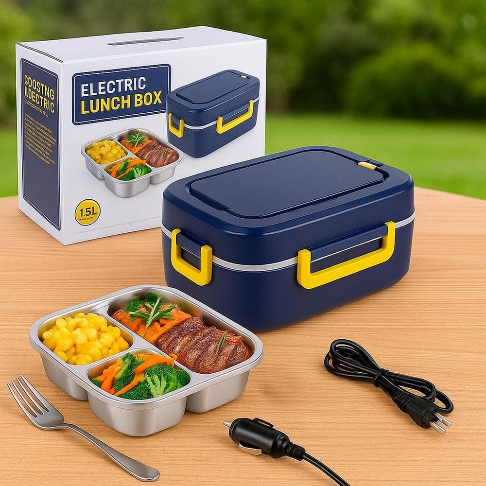 Marmita Elétrica Portátil Refeições 1.5L Doméstica