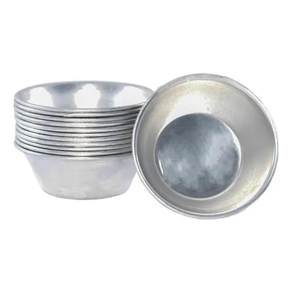 5X Mini Forma Empada Salgados Nº 4 Jogo 12 Forminhas Alumíni