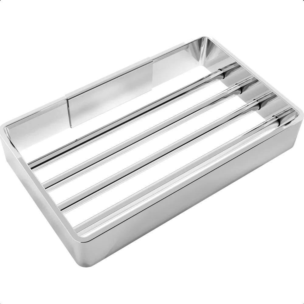 2X Porta Sabonete Para Banheiro Saboneteira Metal Para Nicho