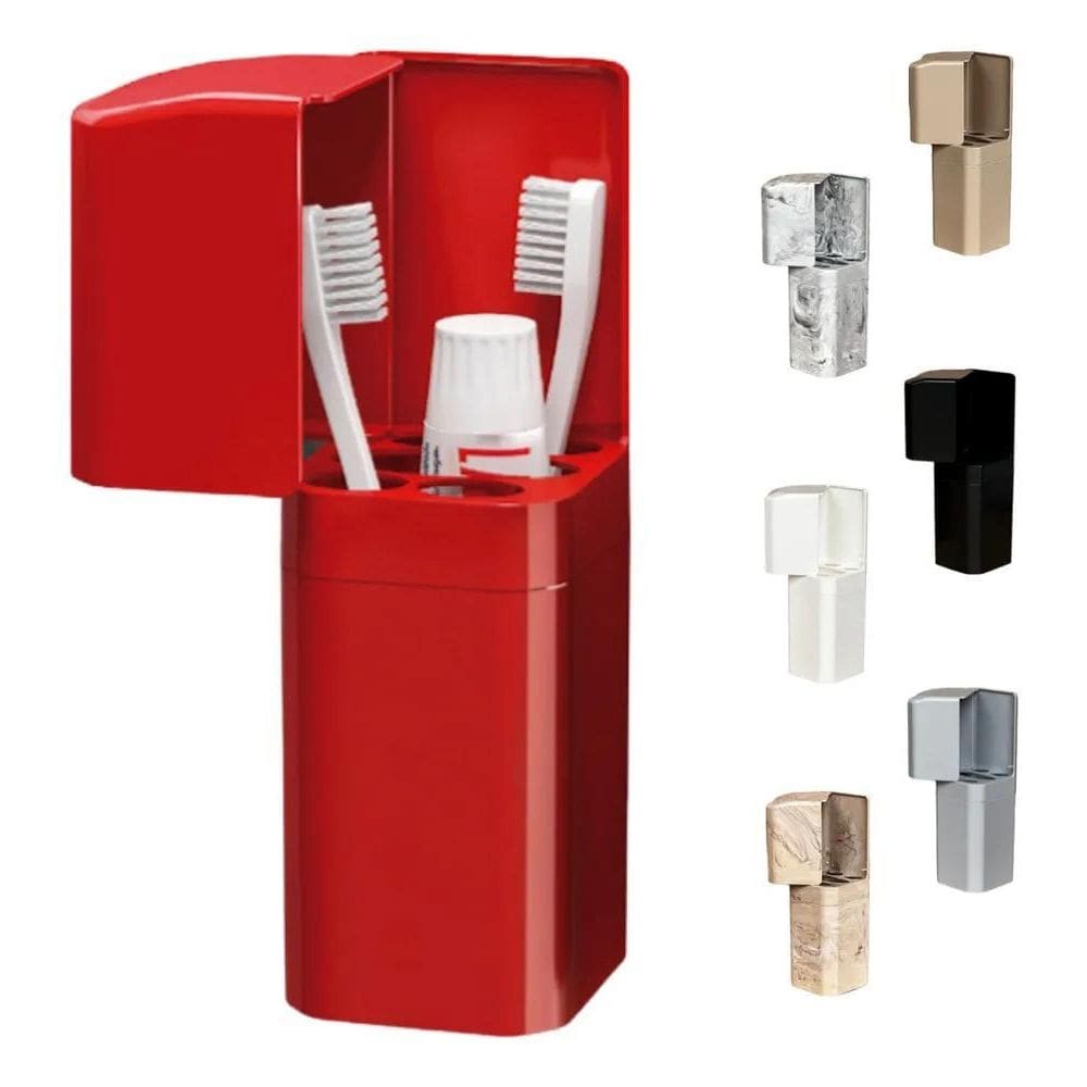 2X Porta Escovas De Parede Com Encaixe Adesivo