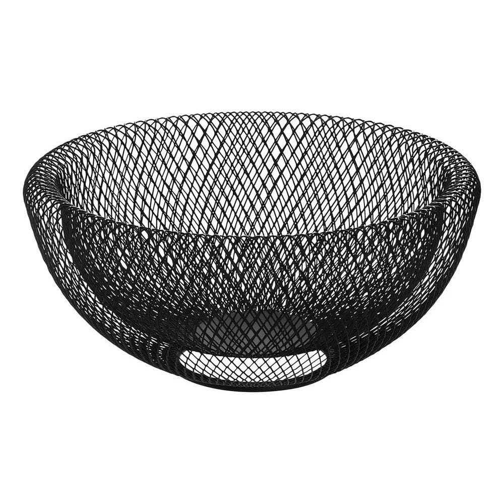 3X Fruteira Aramada Metal Preta 25Cm - Tuut Cor Preto