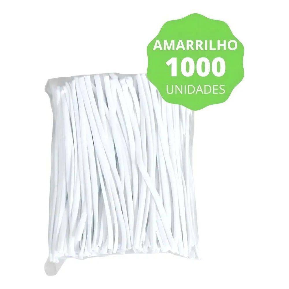 Fecho De Arame Amarrilho Para Embalagens Lacre 1000 Unidades