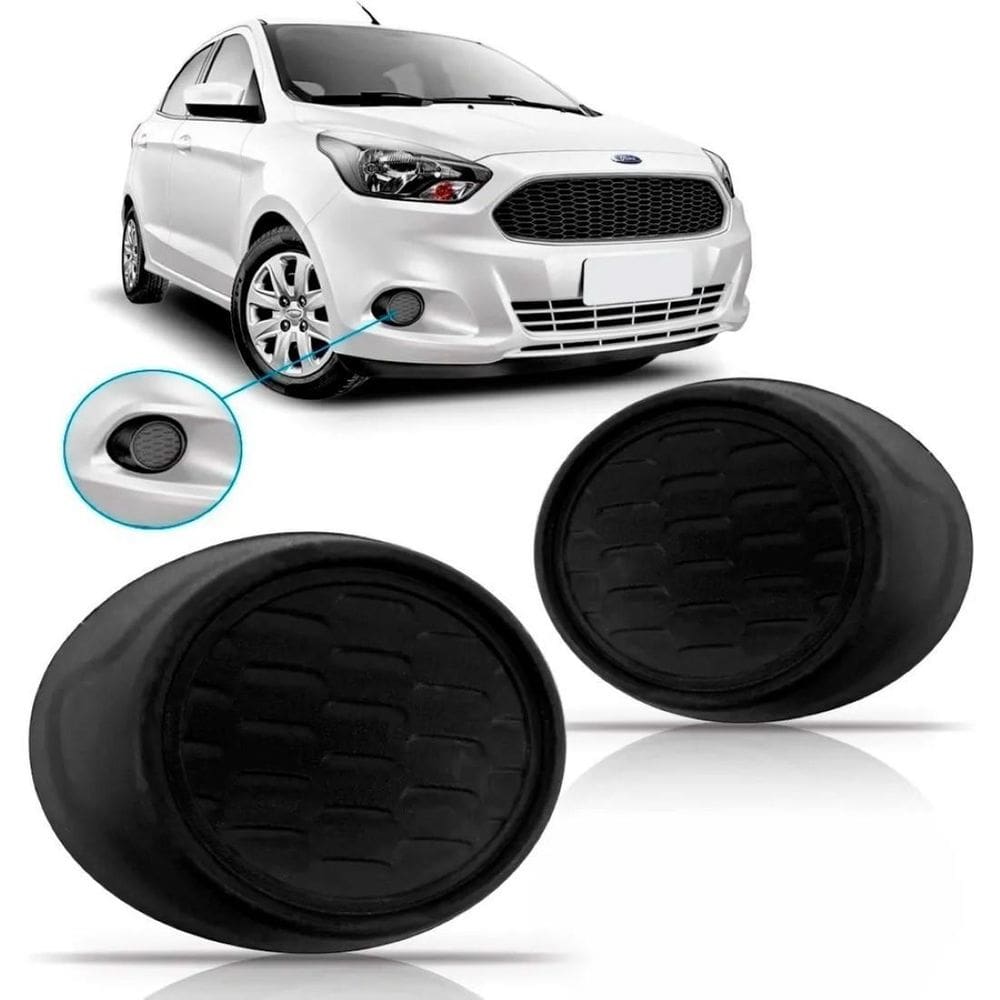Moldura Tampa Do Parachoque Ford Ka 2015 16 17 2018 S/ Furo