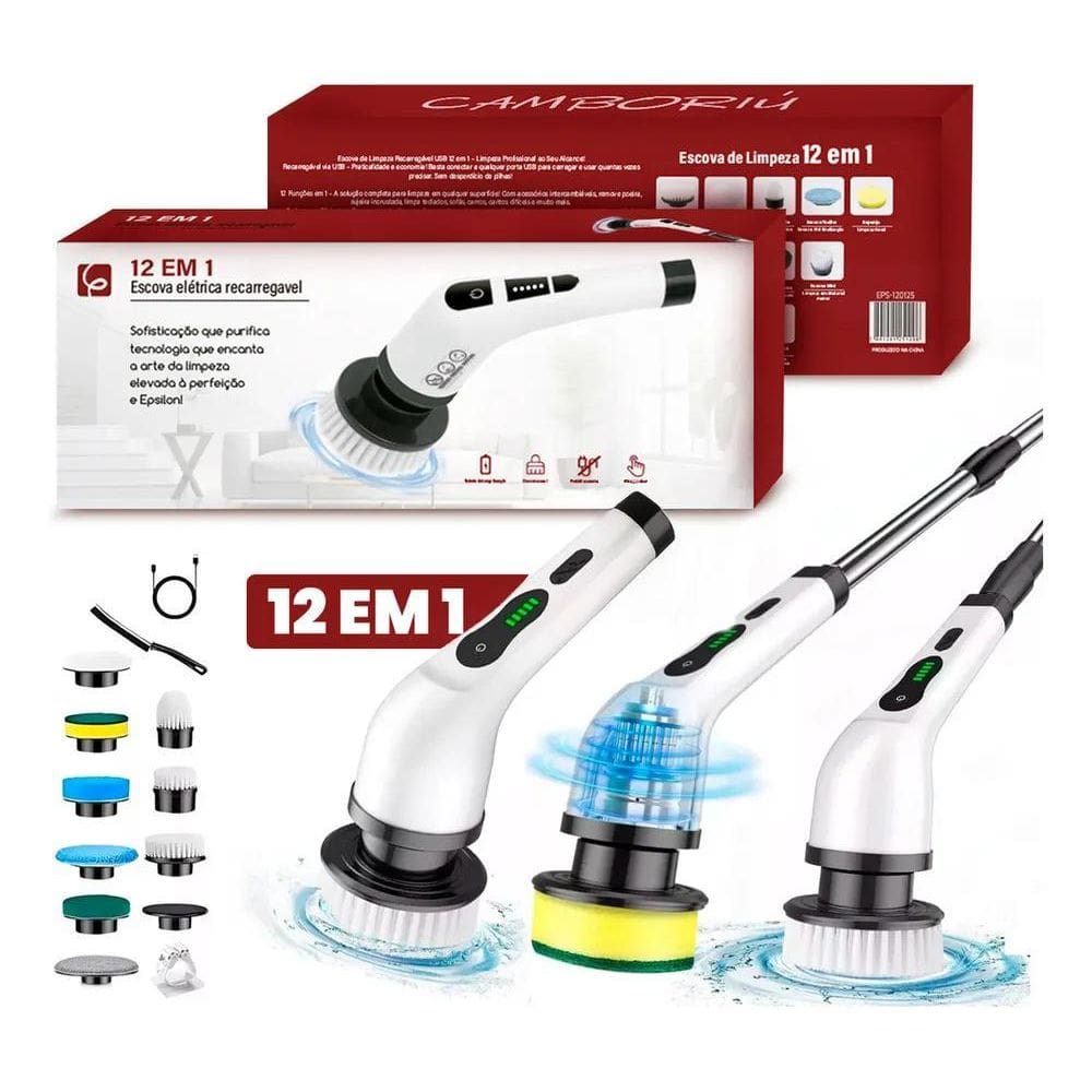 Eps-4112 Escova De Limpeza Elétrica 12 Em 1 Multifuncional G