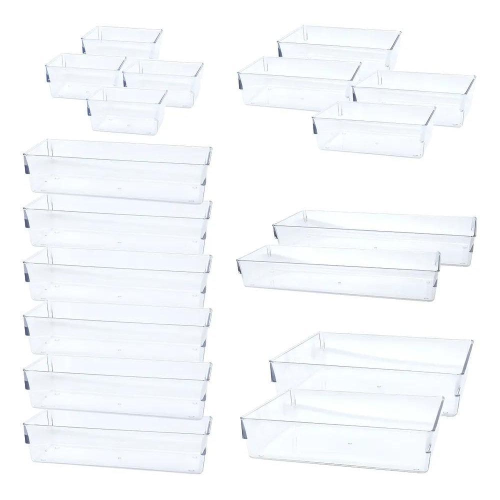 Kit Organizador Gaveta Maquiagem Escritório Cozinha 18 Pçs K