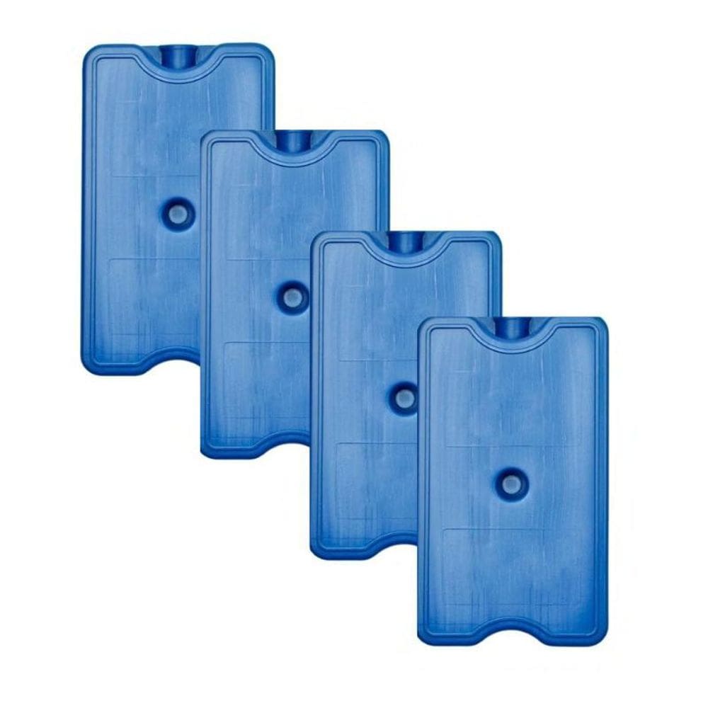 Kit 4 Gelo Placa Reutilizável 200Ml Ideal Cooler Caixa