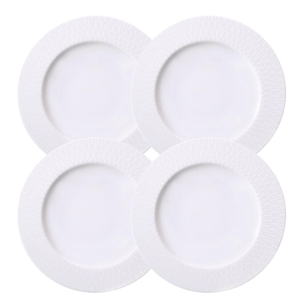 Jogo Pratos Fundos Sopa Santorini 23Cm Kit 4 Pçs Porcelana