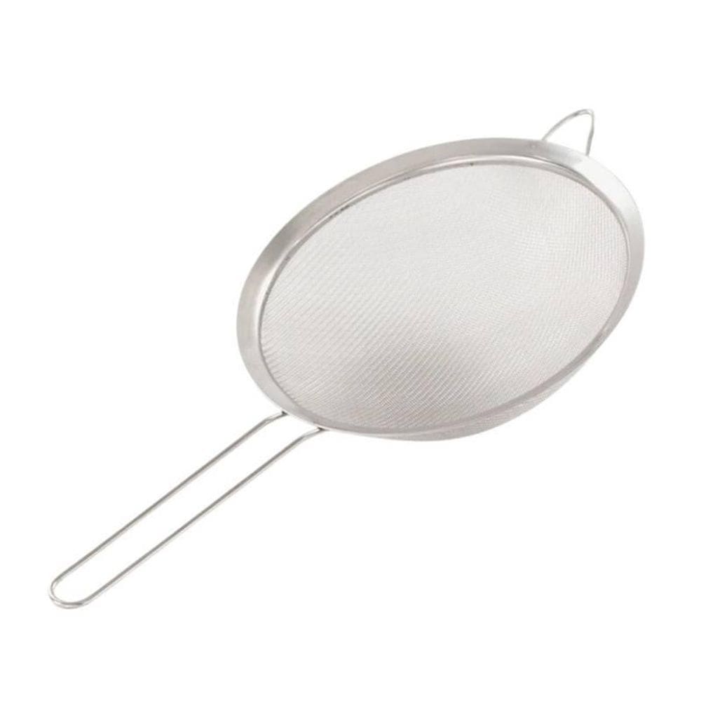Peneira De Cozinha Aço Inox 19Cm X 08Cm Com Apoio Lateral