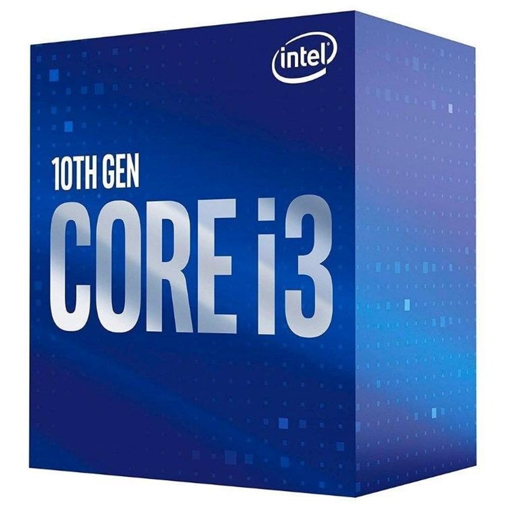 Processador Intel Core i3-10100  3.6GHz Cache 6MB  Quad Core  8 Threads  LGA 1200 - BX8070110100F