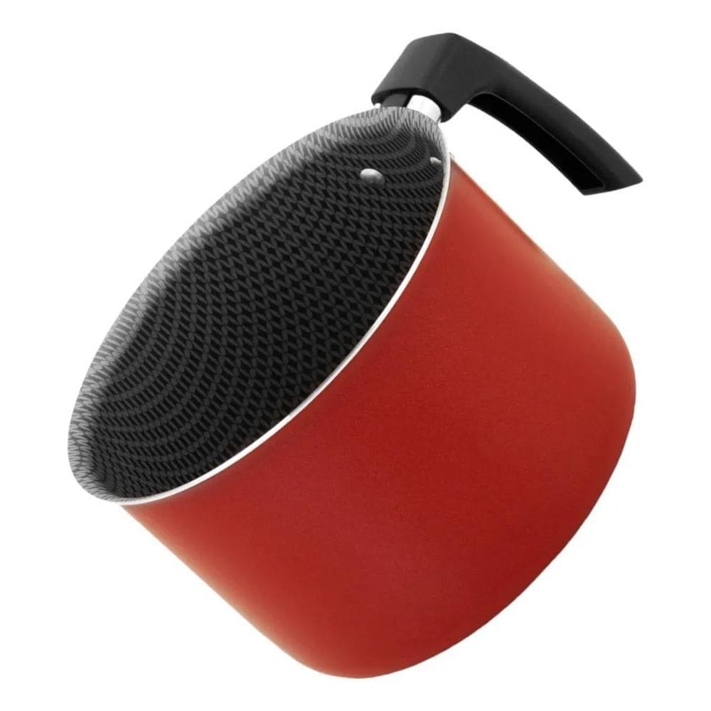 5X Leiteira Antiaderente Vermelho 14Cm Alegrete