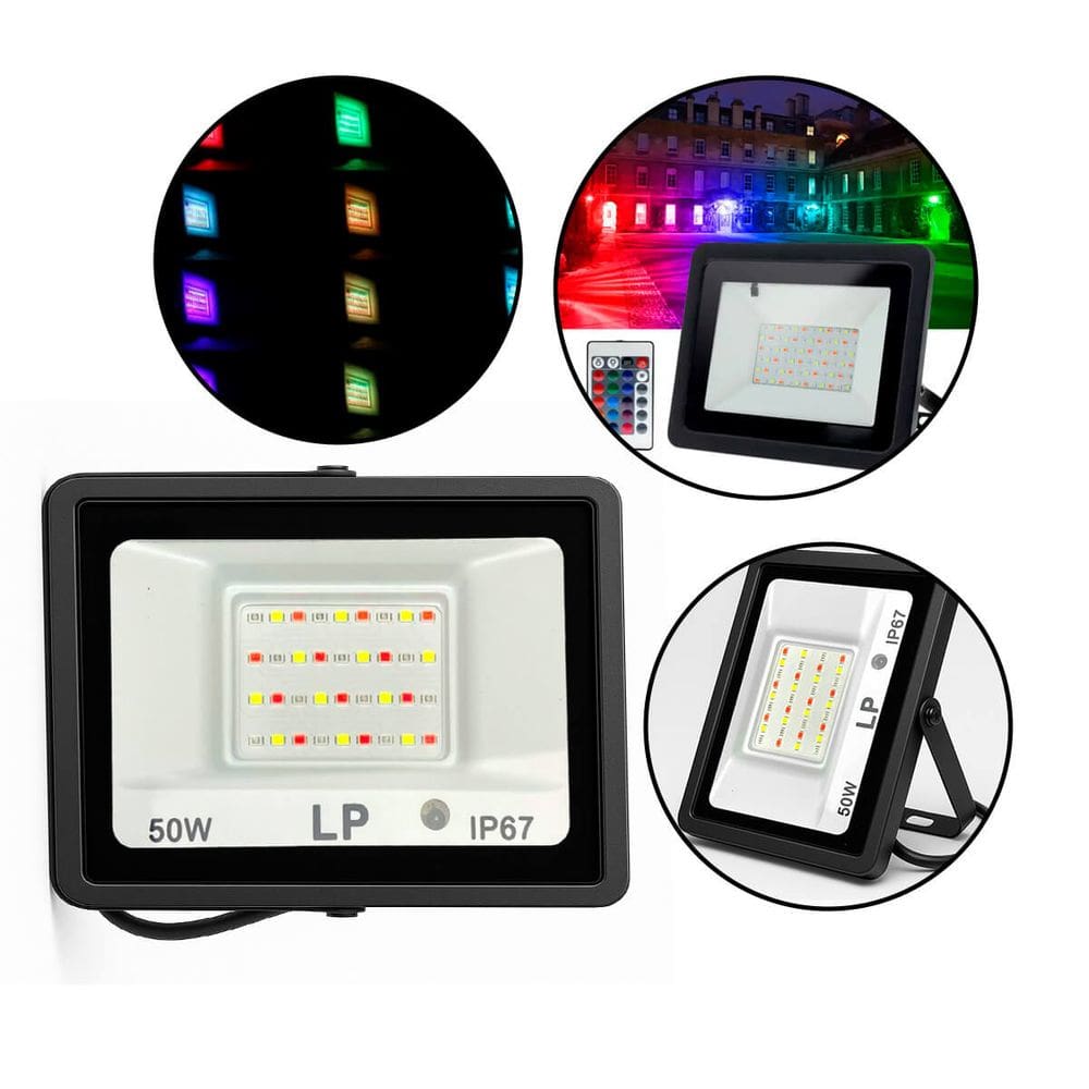 Refletor LED RGB Para Festas e Decoração