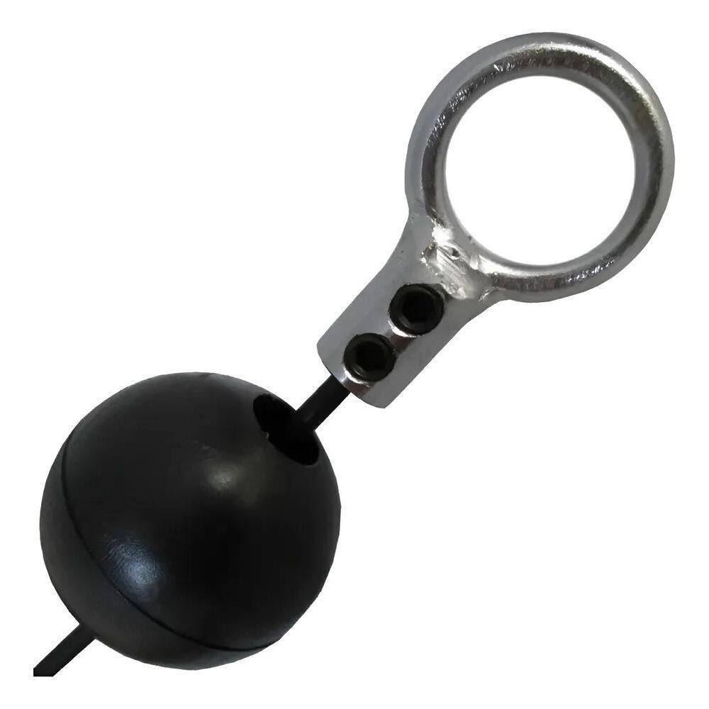 Kit 1 Terminal Argola E 1 Bolinha Para Cabo De Aço A Pratea