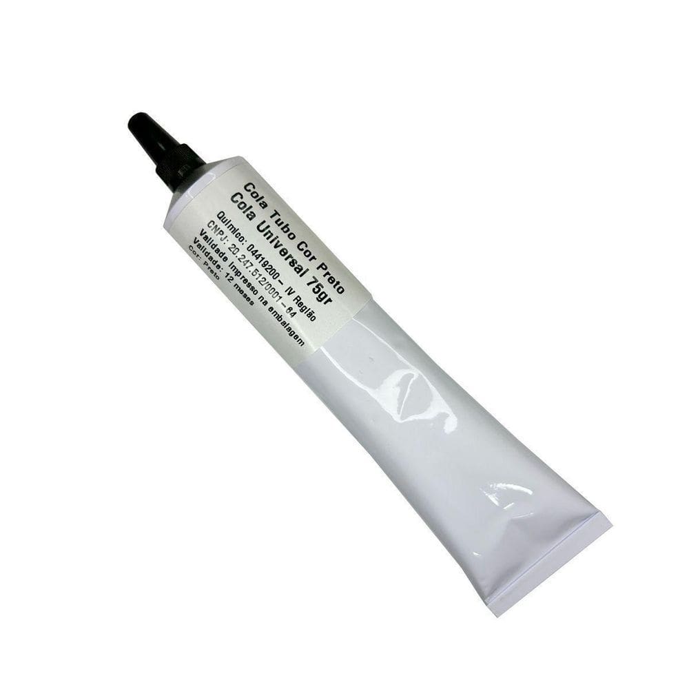 Cola Tubo Cor Preto Cola Universal 75Gr