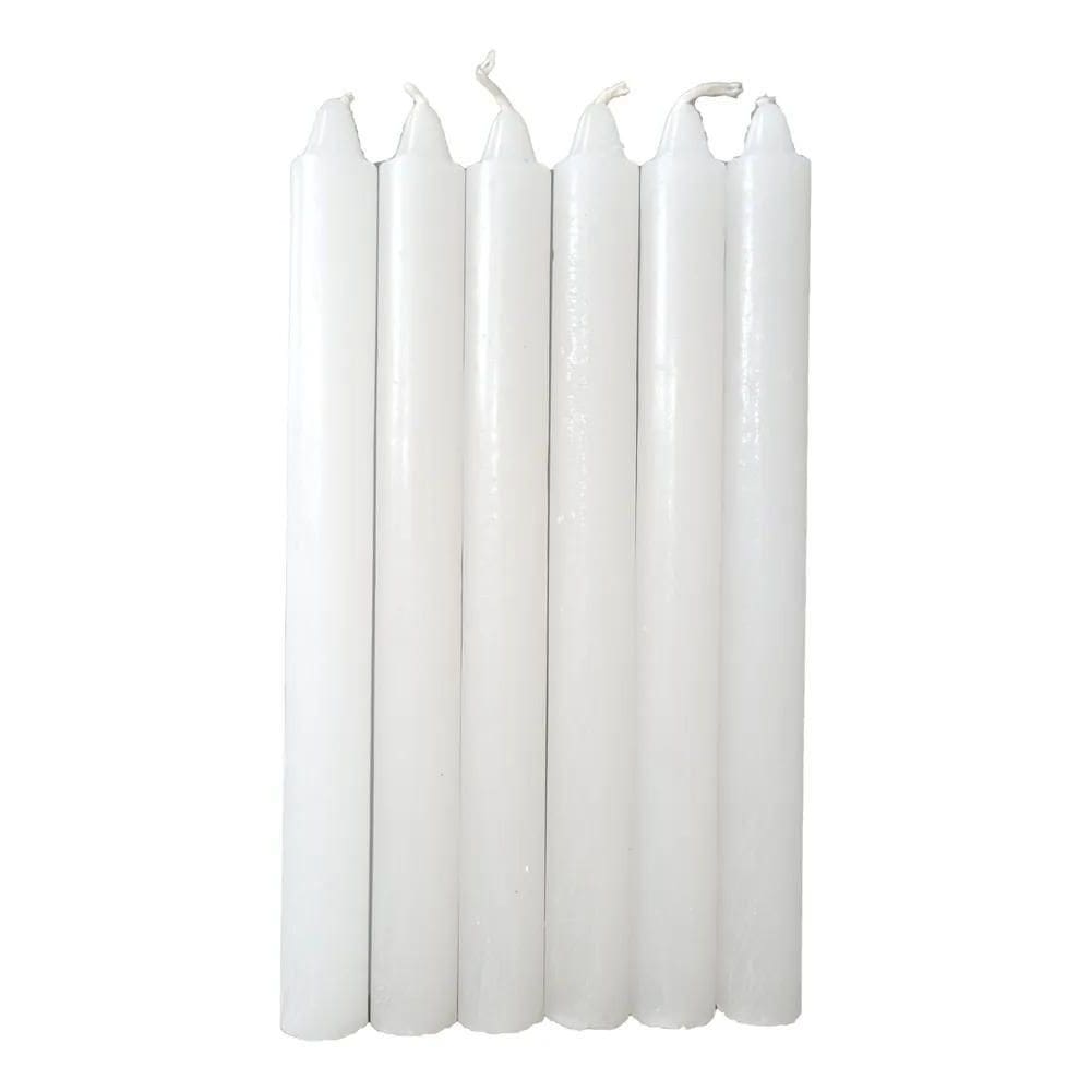 10X 100 Velas Palito 18 Cm Branca 100% Parafina Pura