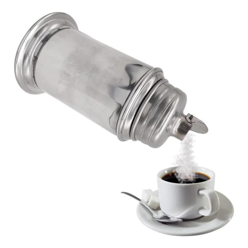 Açucareiro Inox Com Bico Dosador Padaria Restaurante Bar