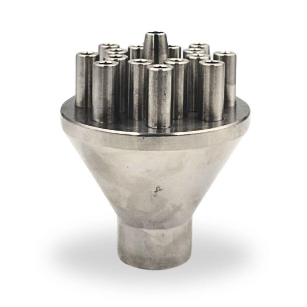 Bico Para Fontes Chafarizes E Lagos Fixo Em Inox Multijatos Rosca Interna De 1”