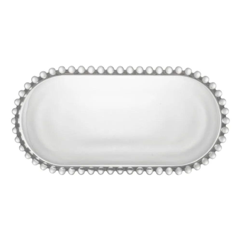 Travessa Vidro Resistente Porta Doce Petisco Bolo De Cristal